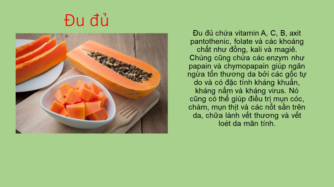 Trái cây đẹp da