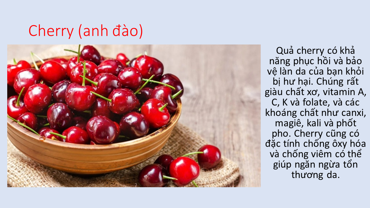 Trái cây đẹp da