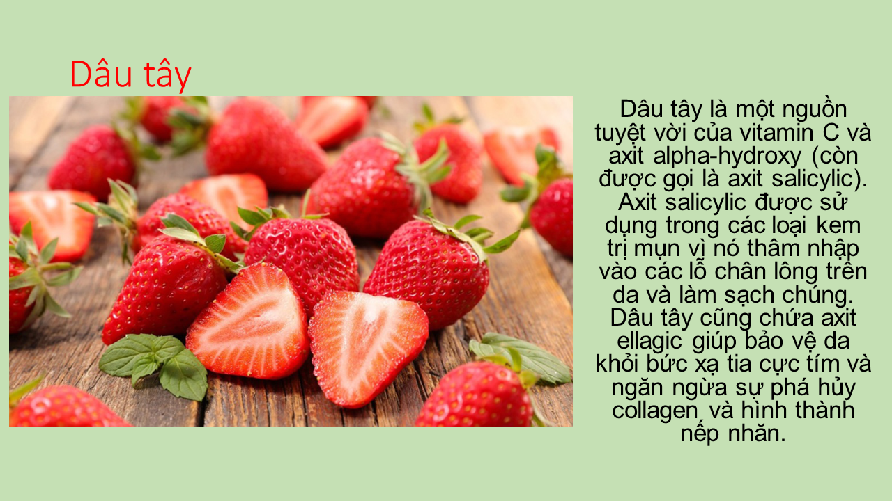 Trái cây đẹp da