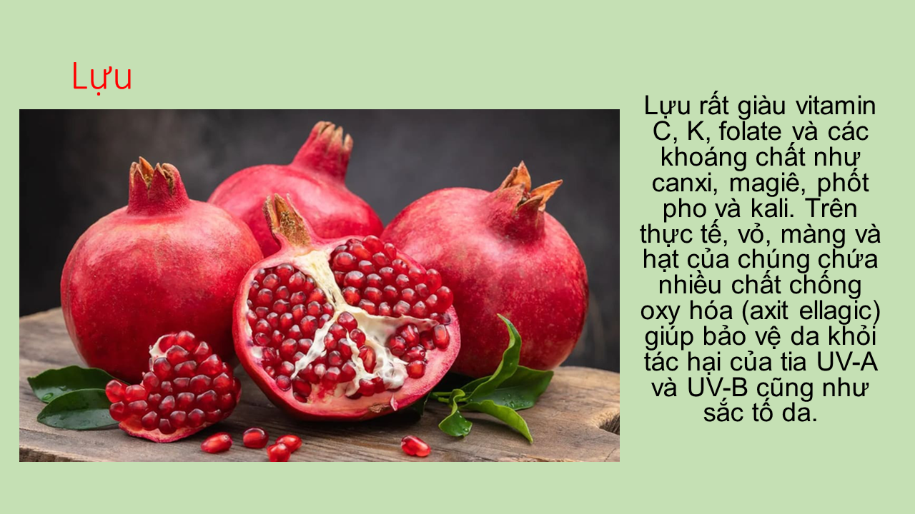 Trái cây đẹp da