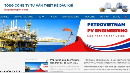 PVE ra mắt giao diện website mới, thay đổi để vươn lên