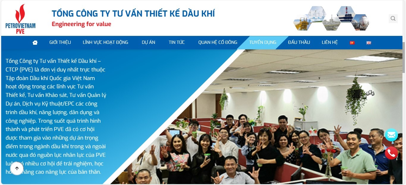PVE ra mắt giao diện website mới, thay đổi để vươn lên