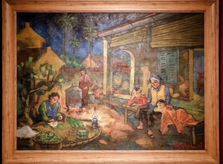 Tết xưa bình dị, mộc mạc qua tranh của các họa sĩ Việt Nam