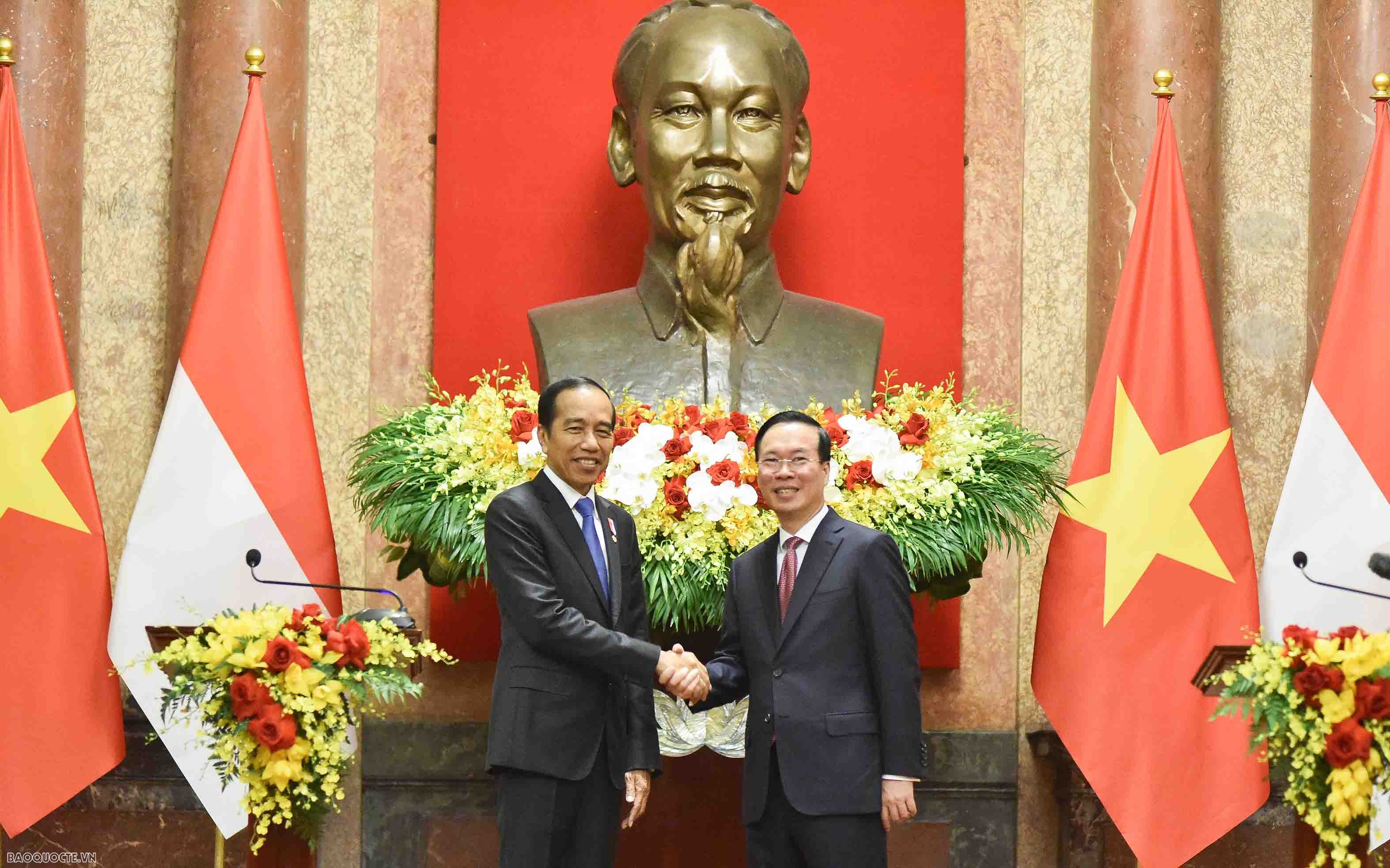 Chủ tịch nước Võ Văn Thưởng hội đàm với Tổng Thống Indonesia Joko Widodo