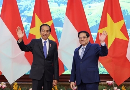 Thủ tướng Chính phủ Phạm Minh Chính tiếp Tổng thống Joko Widodo