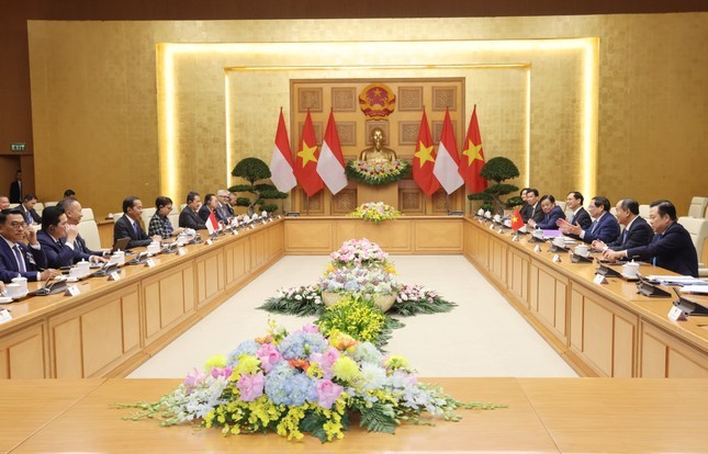 Thủ tướng Chính phủ Phạm Minh Chính tiếp Tổng thống Joko Widodo
