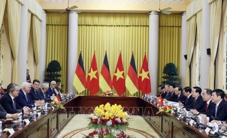 Chủ tịch nước Võ Văn Thưởng hội đàm với Tổng thống Đức Frank-Walter Steinmeier