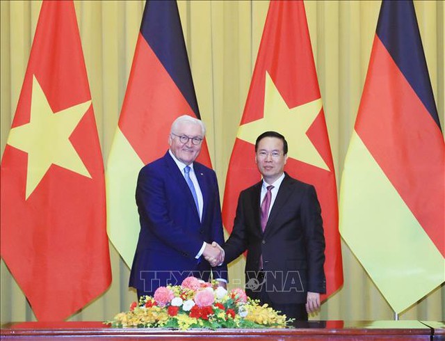 Chủ tịch nước Võ Văn Thưởng hội đàm  với Tổng thống Đức Frank-Walter Steinmeier
