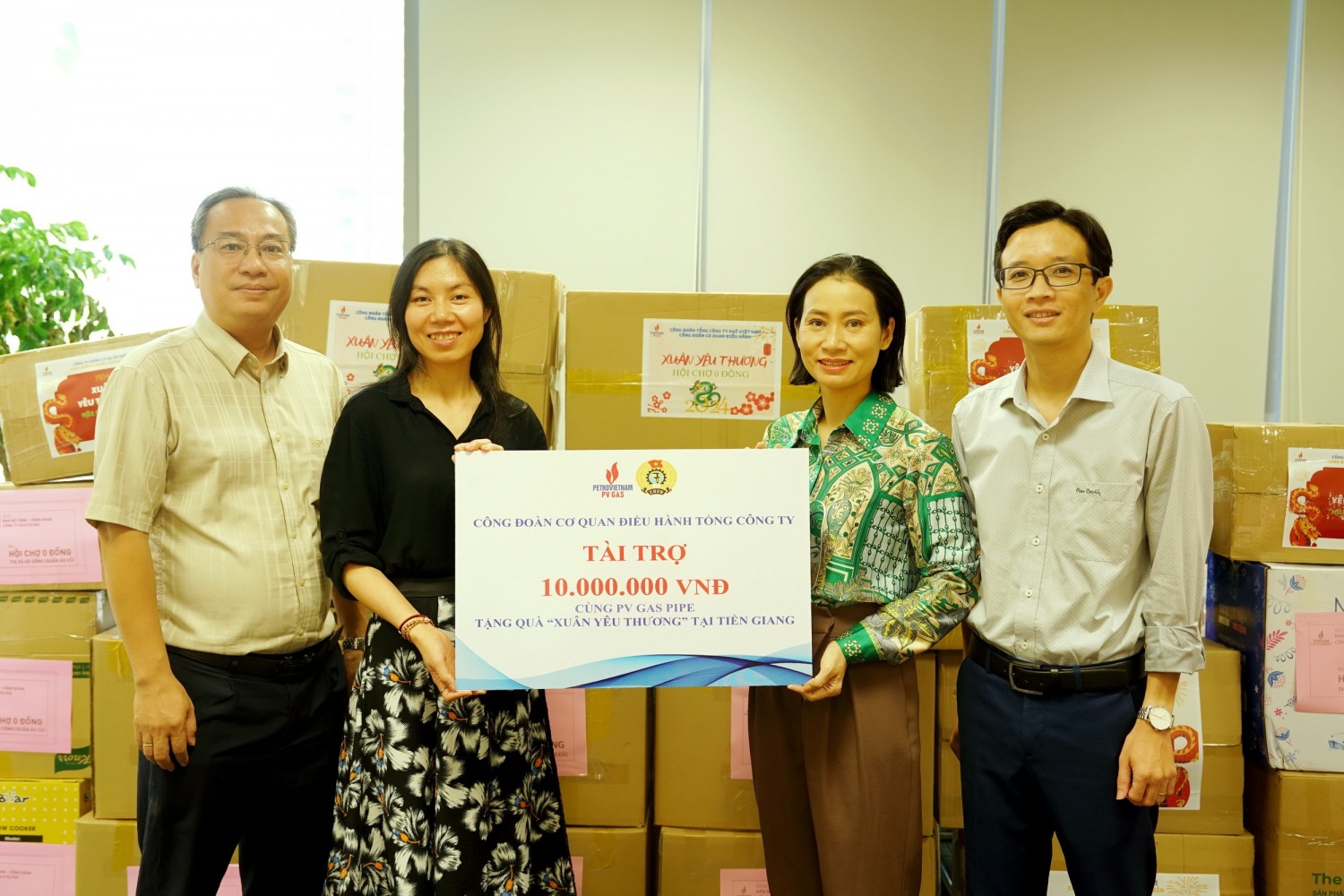 Chương trình Xuân yêu thương 2024 nhận được rất nhiều hỗ trợ, chung tay của các đơn vị PV GAS