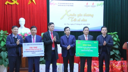 Petrovietnam và các đơn vị thành viên mang "Xuân yêu thương" đến với người nghèo tại Hải Phòng