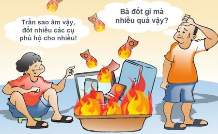 Nên bỏ tục đốt vàng mã