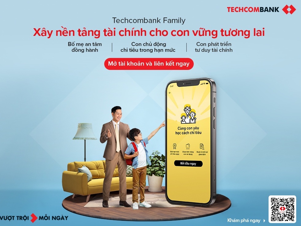 Techcombank Family - Giúp cha mẹ đồng hành tài chính cùng con
