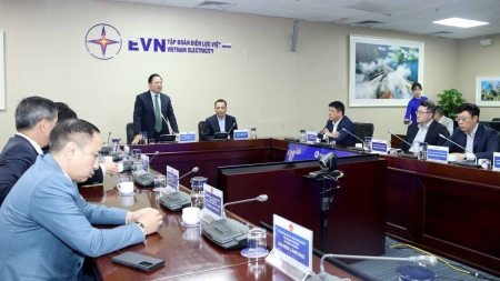 Chủ tịch Ủy ban Quản lý vốn Nhà nước tại doanh nghiệp làm việc với EVN