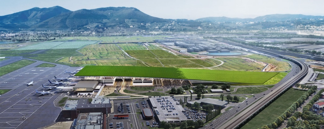 Sân bay mới của Florence sẽ có một vườn nho trên mái nhà