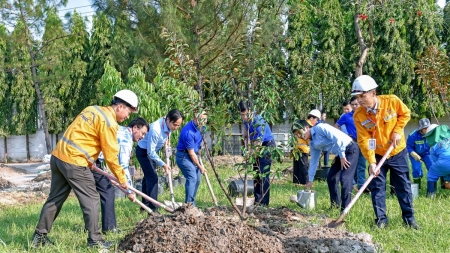 PV GAS SE chung tay vì màu xanh trên công trình khí
