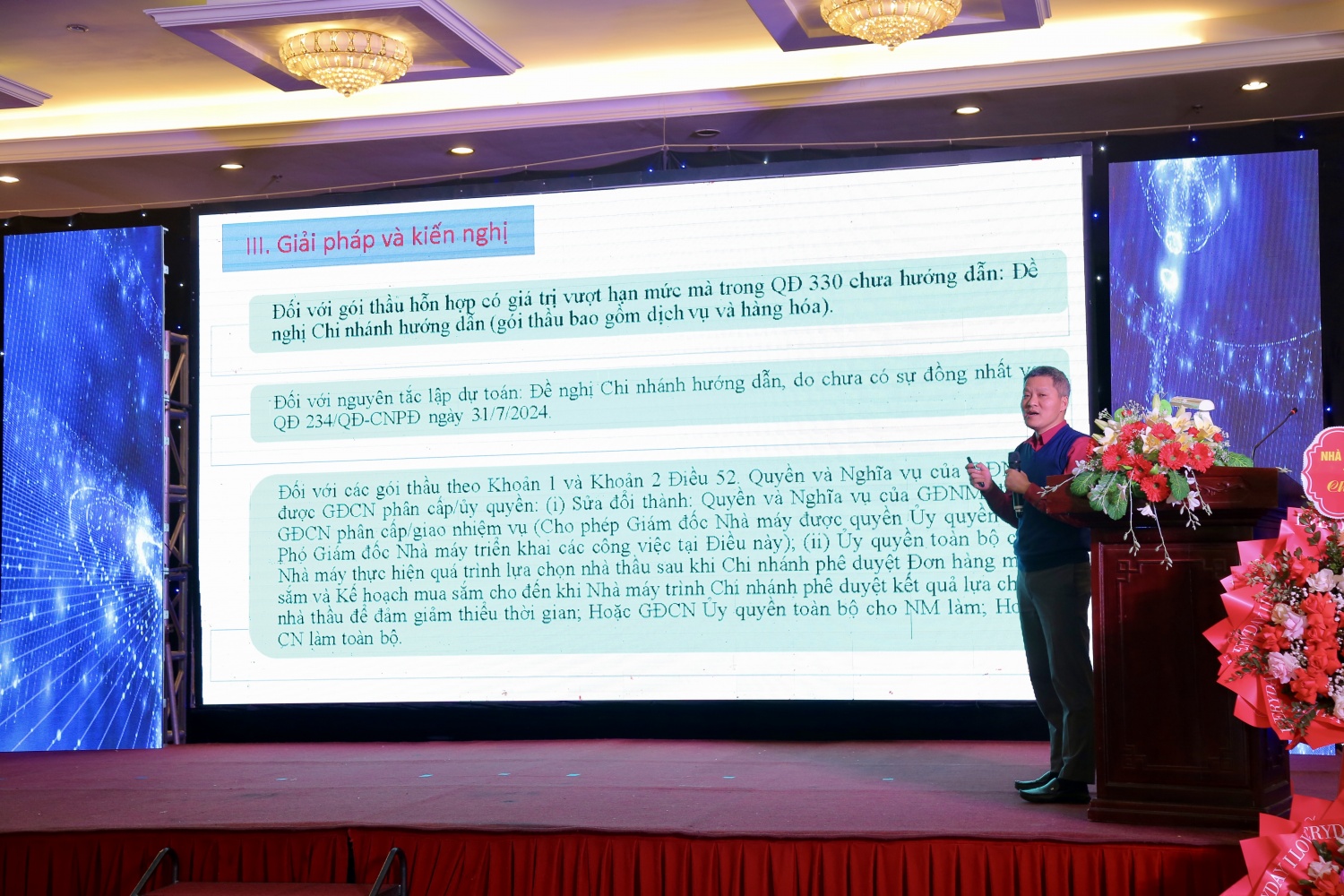 PVPGB đảm bảo công tác thương mại đúng quy định pháp luật, phù hợp với hoạt động sản xuất kinh doanh