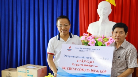 Công ty Khí Cà Mau tổ chức các hoạt động vì cộng đồng