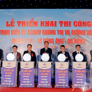 Triển khai thi công Trạm biến áp 500kV Quảng Trị và đường dây đấu nối