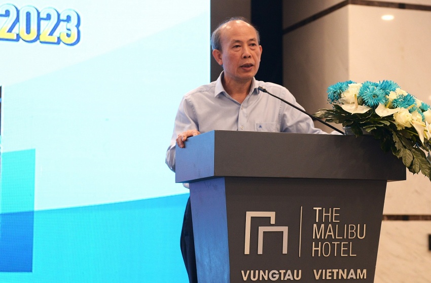 Ông Lê Hồng Thái - Trưởng Ban CN - AT & MT Petrovietnam phát biểu chỉ đạo.