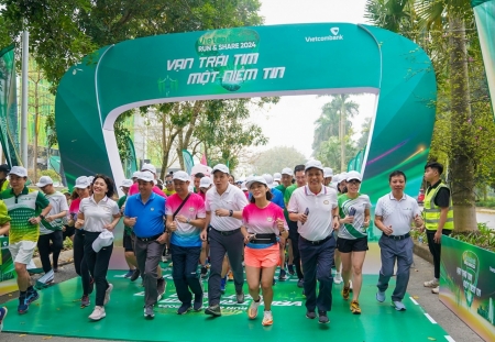 Giải chạy “Vietcombank Run & Share 2024: Vạn trái tim - Một niềm tin”