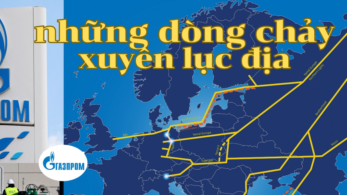 Gazprom - những dòng chảy xuyên lục địa