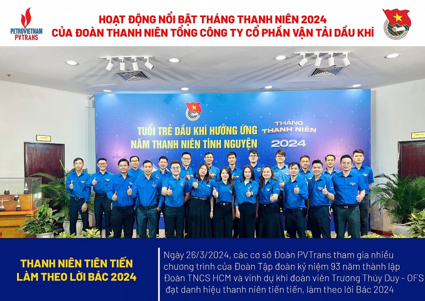 Sôi nổi các hoạt động Tháng Thanh niên của Tuổi trẻ PVTrans