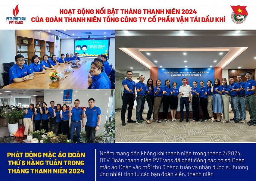 Sôi nổi các hoạt động Tháng Thanh niên của Tuổi trẻ PVTrans