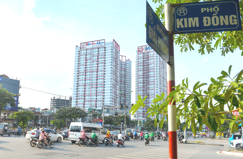 Hà Nội phân luồng giao thông phục vụ thi công hầm chui Kim Đồng