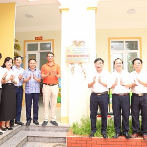 Khánh thành trường mầm non xã Thanh Giang do PVEP tài trợ xây dựng