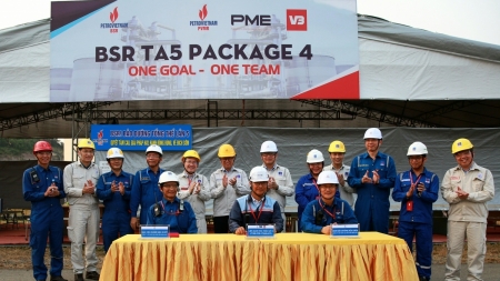 BSR nhận bàn giao gói thầu số 4 - Đường ống nước biển làm mát