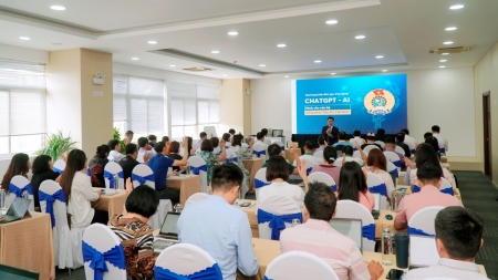 CĐ DKVN tổ chức tập huấn "Ứng dụng Chat GPT trong hoạt động công đoàn”