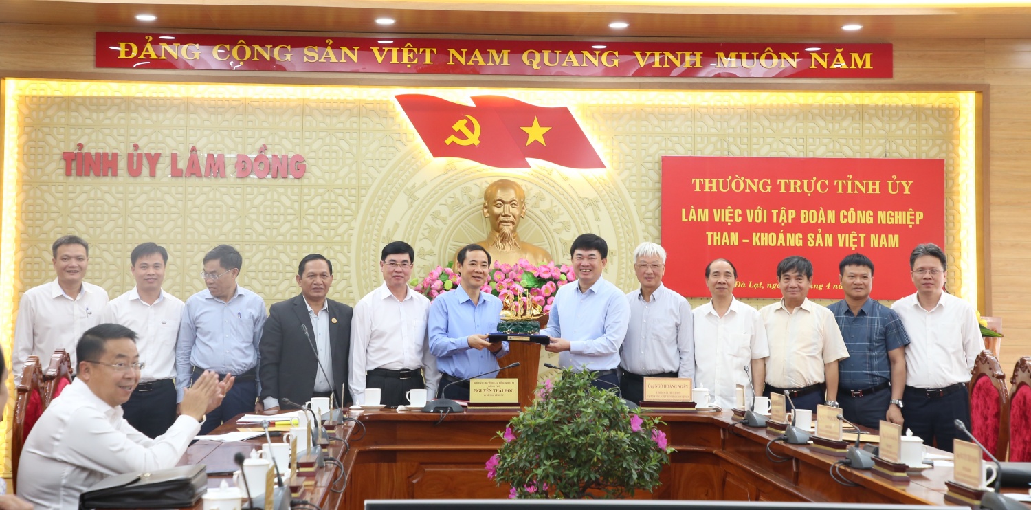 TKV làm việc cùng Tỉnh ủy Lâm Đồng về tăng cường đầu tư, sản xuất