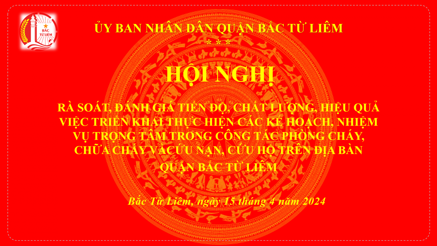 Hà Nội: Quận Bắc Từ Liêm rà soát, đánh giá tiến độ chất lượng, hiệu quả công tác PCCC&CNCH