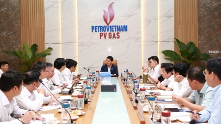 Tổng Giám đốc PV GAS làm việc với Công ty Chế biến khí Vũng Tàu về hoạt động SXKD quý I
