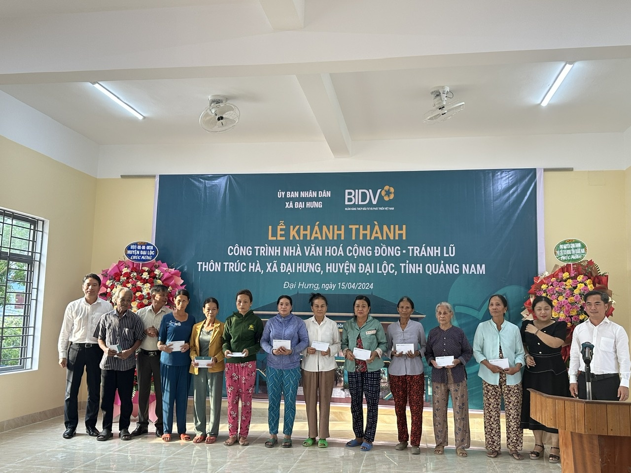 BIDV khánh thành nhà văn hóa cộng đồng tránh lũ tại Quảng Nam