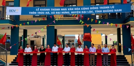 BIDV khánh thành nhà văn hóa cộng đồng tránh lũ tại Quảng Nam