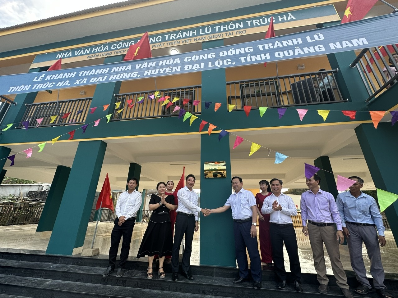 BIDV khánh thành nhà văn hóa cộng đồng tránh lũ tại Quảng Nam