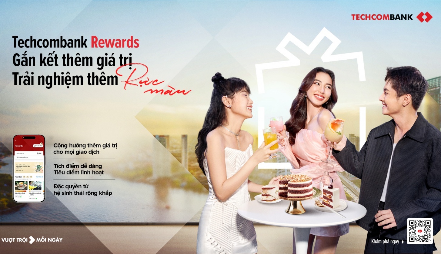 Techcombank Rewards gây bão rực màu với tổng quà tặng đến 412 tỷ đồng