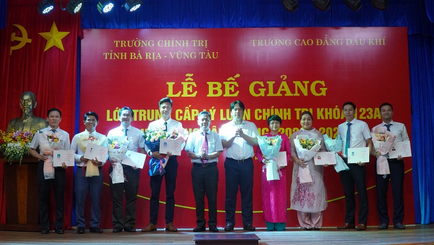 Bế giảng và trao bằng tốt nghiệp lớp Trung cấp Lý luận chính trị K123A, khóa học 2023-2024