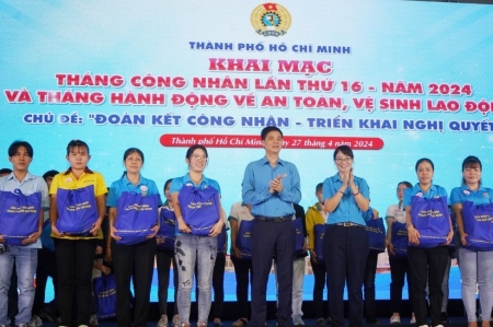 TP HCM: Chăm lo cho đoàn viên, người lao động trong Tháng Công nhân