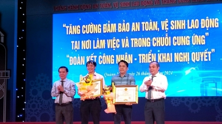 PTSC Quảng Ngãi được vinh danh vì thực hiện tốt công tác ATVSLĐ