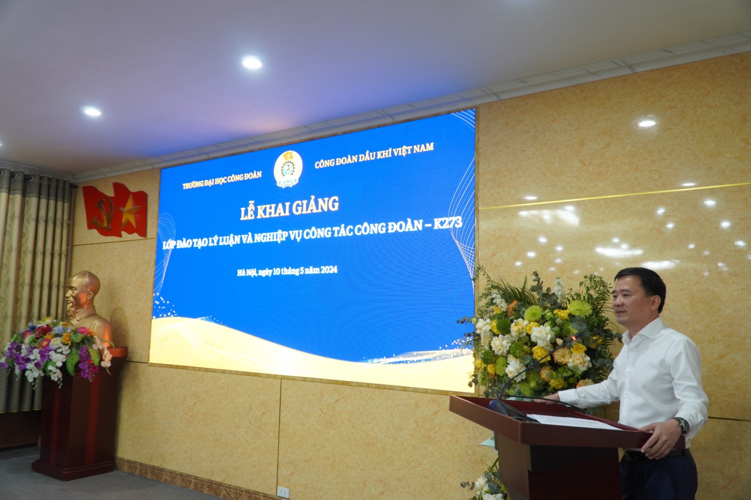 CĐ DKVN khai giảng Lớp đào tạo lý luận và nghiệp vụ công tác công đoàn
