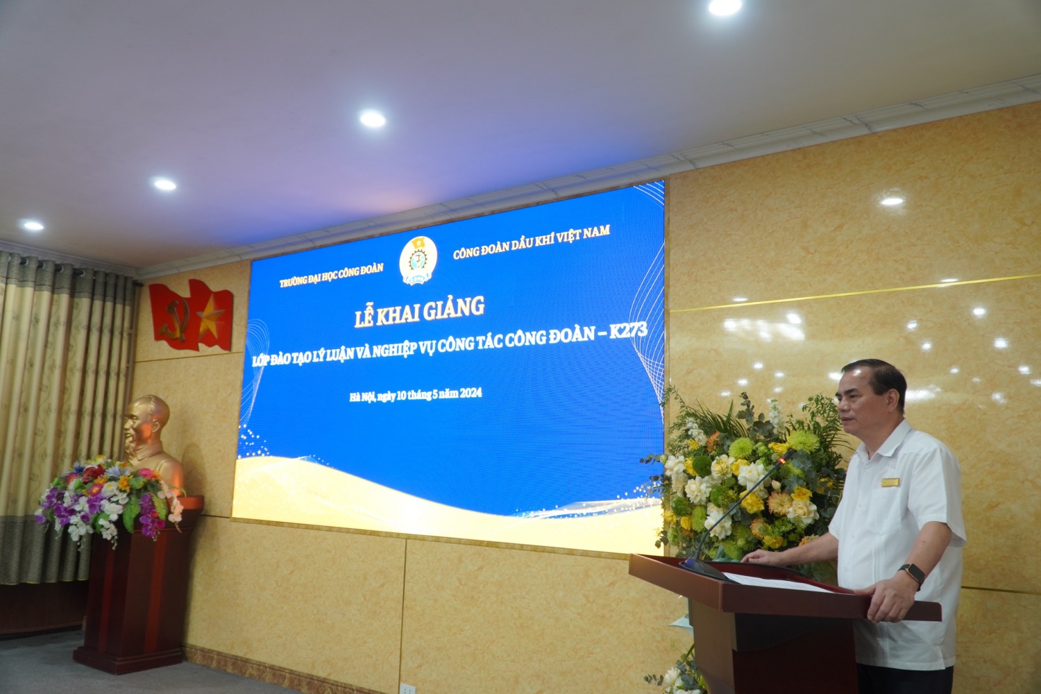 CĐ DKVN khai giảng Lớp đào tạo lý luận và nghiệp vụ công tác công đoàn