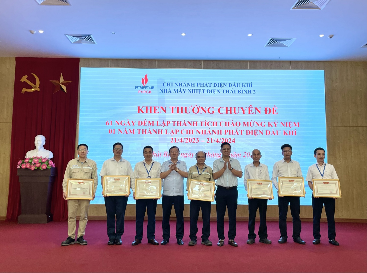NMNĐ Thái Bình 2 tổng kết thi đua 61 ngày đêm và diễn tập xử lý sự cố hệ thống điện