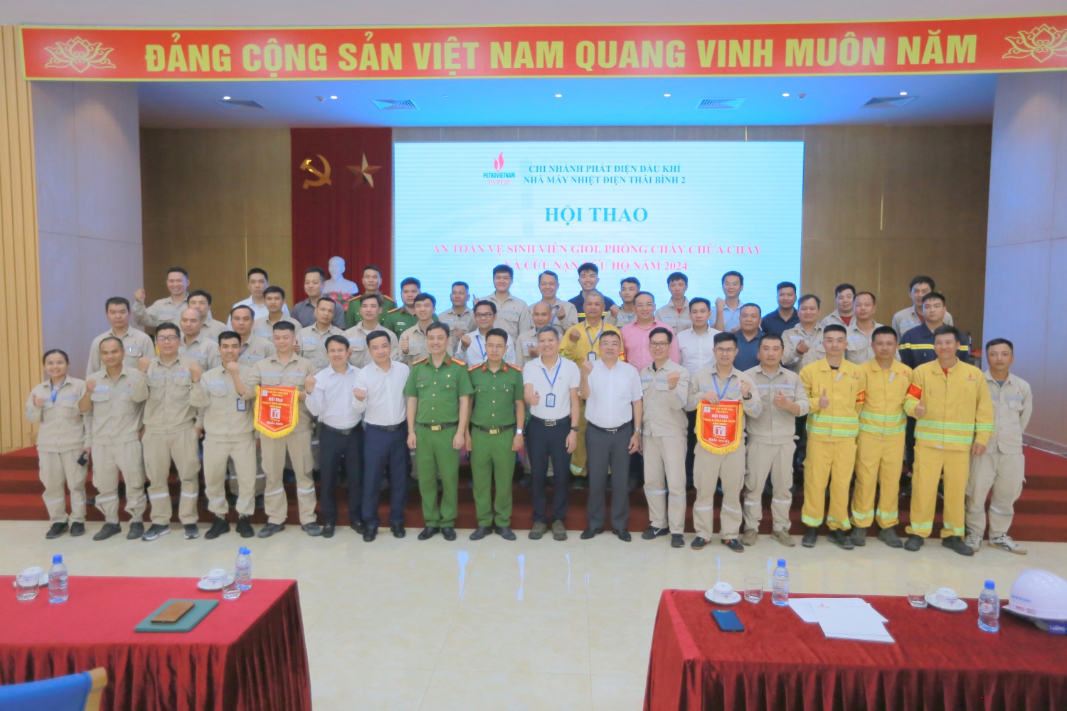 Nhiệt điện Thái Bình 2 tổ chức Hội thao phòng cháy chữa cháy, cứu hộ cứu nạn năm 2004 Nhiệt điện Thái Bình 2 tổ chức Hội thao phòng cháy chữa cháy, cứu hộ cứu nạn năm 2004