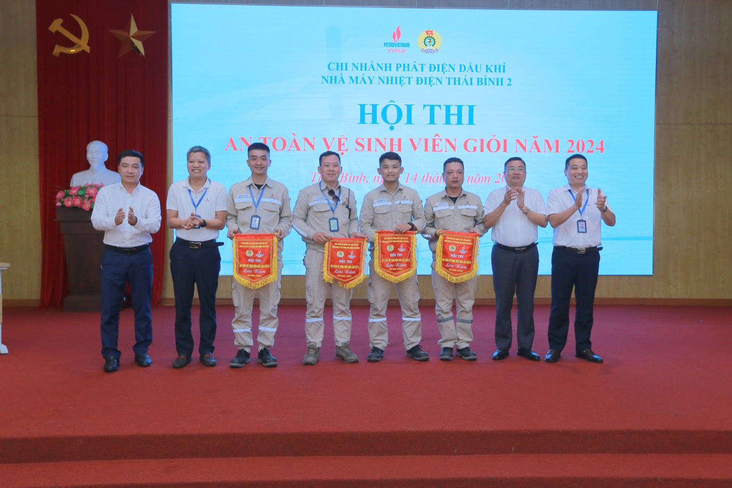 NMNĐ Thái Bình 2 tổ chức Hội thi an toàn vệ sinh viên giỏi lần thứ I năm 2024 NMNĐ Thái Bình 2 tổ chức Hội thi an toàn vệ sinh viên giỏi lần thứ I năm 2024