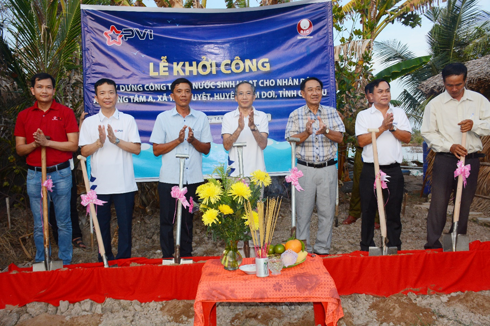 PVI tài trợ dự án cấp nước sinh hoạt cho người dân tại Cà Mau