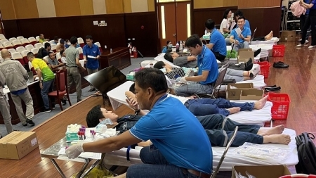 Đoàn Thanh niên Nhà máy Đạm Phú Mỹ tổ chức hiến máu nhân đạo