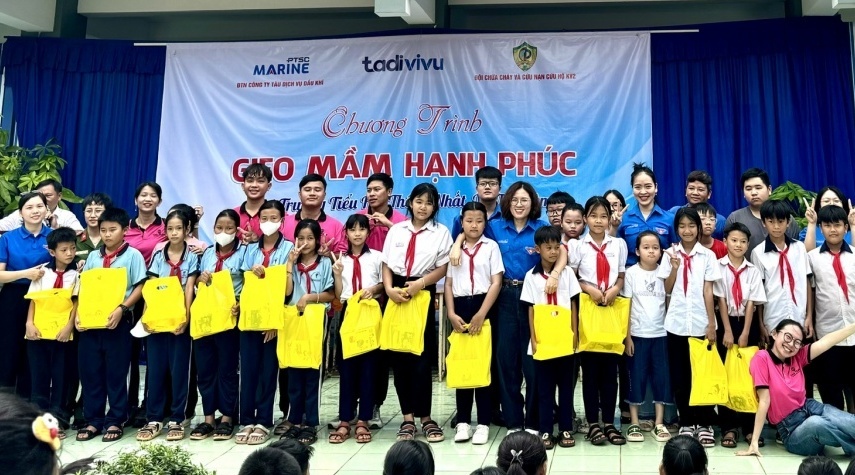 Tuổi trẻ PTSC Marine và chương trình “Gieo mầm hạnh phúc”
