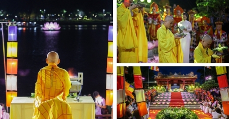 Lễ hội Hoa đăng tại Tuần lễ Festival Nghệ thuật Quốc tế Huế 2024
